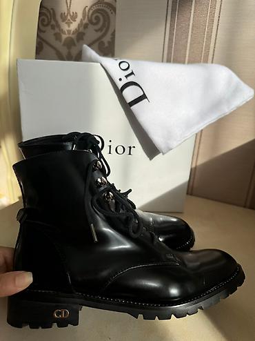 форсы цена: Сапоги, 37, Dior, Б/у, цвет - Черный — 2