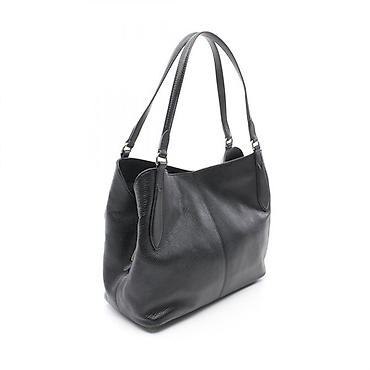 Шопперы: Сумка Furla, черная, из натуральной зернистой кожи. Сумка абсолютно — 10