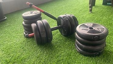 Tənzimlənən qantel və ştanq dəsti 20 kg+20 kg - Komplekt: 2 ədəd