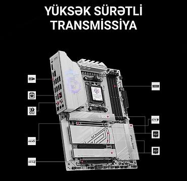en ucuz msi: MSI MPG X870E EDGE TI WIFI ana platası – gümüşü-ağ dizaynı, ən son — 5
