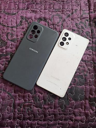 Samsung: Samsung Galaxy A53 5G, Б/у, 128 ГБ, цвет - Белый, 2 SIM — 1