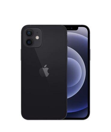 токмок айфон: IPhone 12, Колдонулган, 128 ГБ, Кара