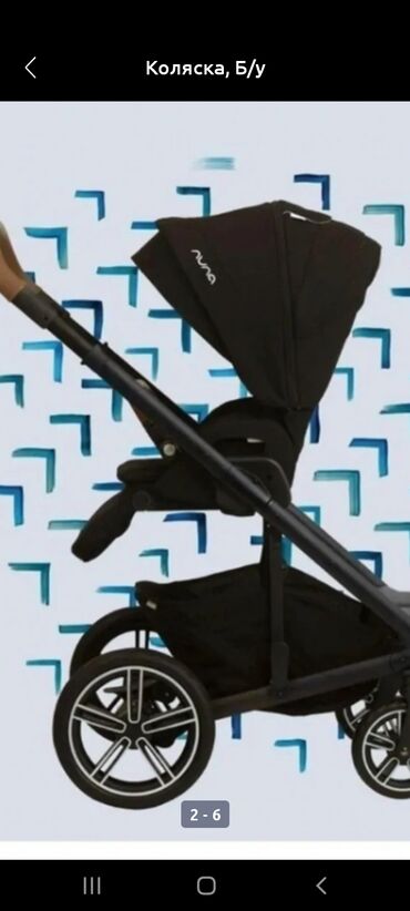 коляска для дети: Балдар арабасы, түсү - Күмүш, Колдонулган