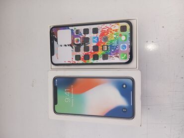 Apple iPhone: IPhone X, 64 ГБ, Белый, Отпечаток пальца