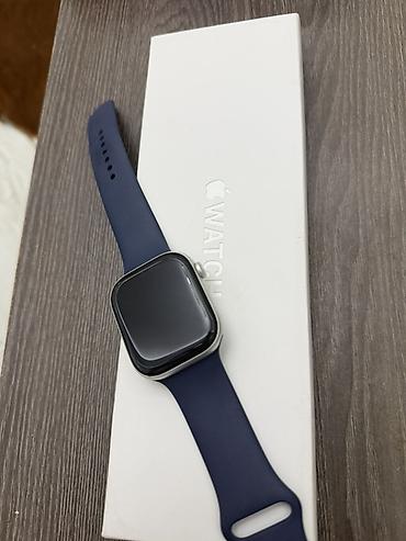 ledfort saat: Apple Watch (alüminium gövdə) – mavi/safir silikon Sports Band ilə — 1