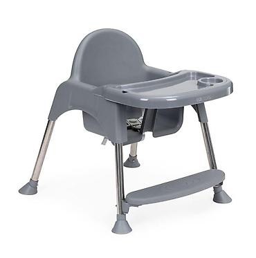 10 cm: EcoToys Hranilica za decu 2u1 sa postoljem i pojasima – siva (HC-135 — 5