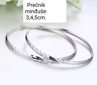 argento felice nakit: Hoop earrings