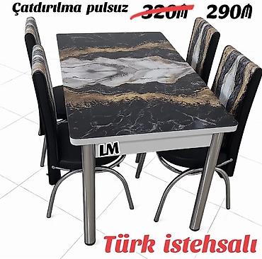 kreditle stul: Mətbəx üçün, Yeni, Açılan, 4 stul — 1