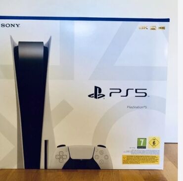 PS5 (Sony PlayStation 5): PS5 с дисководом память 1000гиг, 8К, HDR, комплект полный, все