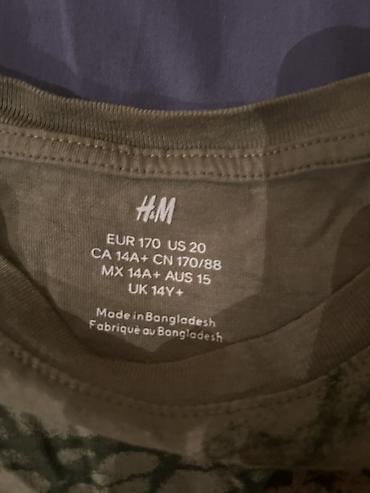 Futbolkalar: H&M Printed T‑shirt - Rəng: Xaki yaşıl/Tie‑dye - Üst hissə — 3