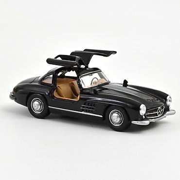 sat: Mercedes-Benz 300 SL – 1954 – Crna Metalik – Jet-Car – 1:43 – Norev — 1