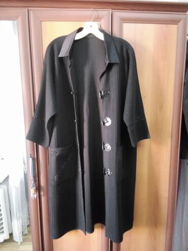 zara платье: Плащ, Zara, 5XL (EU 50), цвет - Черный