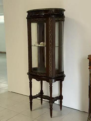 ikea komode: Stilska vitrina / kristalijera 🪞 Dobro stanje 💚 Zeleni mermer — 7