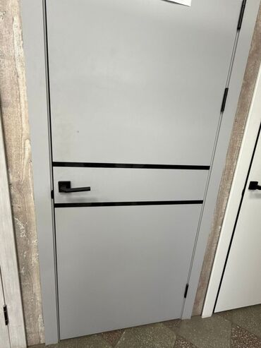 дверь внутренняя: Межкомнатная глухая дверь, В лофт стиле, цвет - Серый