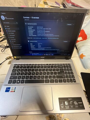 наушники на компьютер: Ноутбук, Acer, 16 ГБ ОЭТ, Intel Core i5, 15.6 ", Жаңы, Жумуш, окуу үчүн