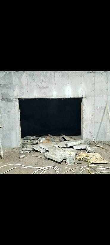 Beton işləri: Beton kəsmə xidməti - Armatur-betonda, monolit divar və kolonlarda — 9