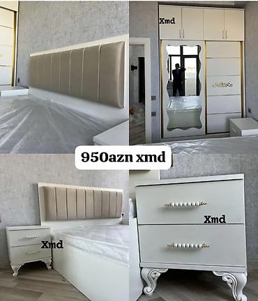 Yataq otağı dəsti – 950 AZN Tərkibi: - 2 nəfərlik çarpayı: geniş