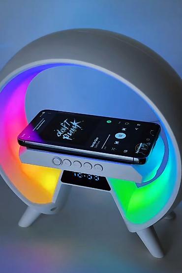 luc saatlar: LED Wireless Charging Speaker G600 - 15W RGB LED işıqlandırma — 2