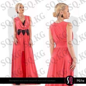 платье модное: Вечернее платье, Классическое, Длинная модель, С рукавами, S (EU 36), M (EU 38), L (EU 40)