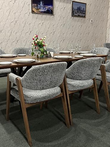 taxtalar: Restoran və zal üçün yumşaq stul - Model: Yumşaq oturacaq və qol — 3