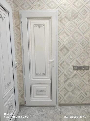 Plastik qapılar: Yeni Plastik qapı Zamok ilə, Zəmanətli, Pulsuz quraşdırma, Ödənişli çatdırılma, Rayonlara çatdırılma, Pulsuz çatdırılma — 20