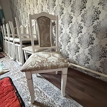 форма танцы: Стул для кухни, Б/у, Дерево, цвет - Белый — 2