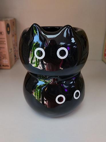 Кружка «Котики» из керамики - Материал: керамика с глянцевой черной