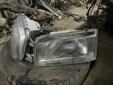Передние фары: Комплект передних фар Mitsubishi 1990 г., Б/у, Оригинал, Япония
