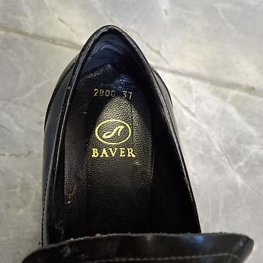 foot patch: Лоферы Baver, размер 37. - Цвет: черный, глянцевая фактура. - — 2