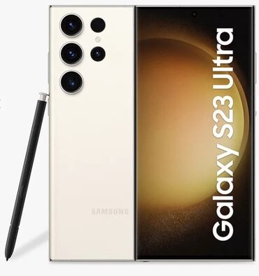 монитор авто: Samsung Galaxy S23 Ultra, Б/у, 8 ГБ, цвет - Белый, 1 SIM