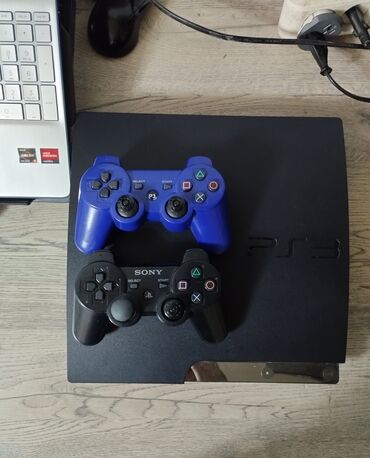 купить бу сони плейстейшен 4: Ps3 slim 298gb Прошит у геймпадов нету резиновых стиков Вместе с