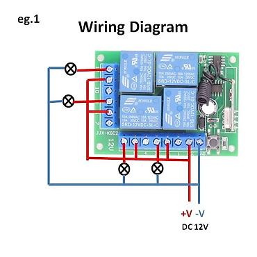 Ev üçün digər mallar: 433Mhz Universal Simsiz Uzaqdan İdarəetmə AC110V 220V Röle 4CH Modul — 2