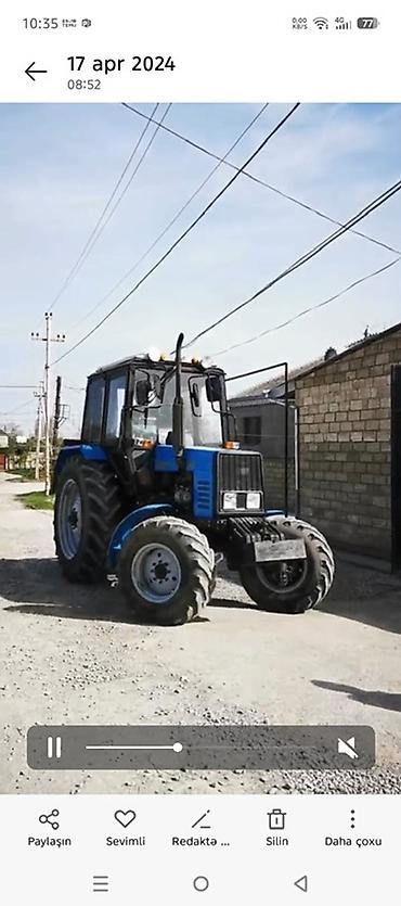 kompressor satisi: Traktor mtz 89.2 satılır. İli 2018. 5944 moto saat. Hər şeyi zavoddu — 4