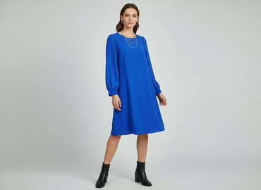 srebrna sukienki: Women`s dress, size S