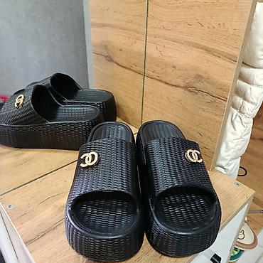 40: Босоножки, 39, Chanel, Новый, цвет - Черный, Самовывоз — 3