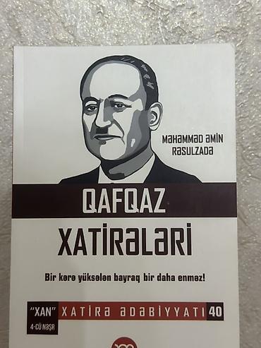 Школьные учебники: Məhsul: Kitab – “Qafqaz xatirələri” Müəllif: Məhəmməd Əmin Rəsulzadə — 1
