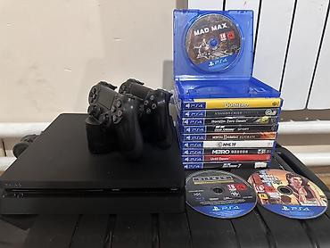 ps4 game: Sony ps 4 slim 500 гб с двумя джойстиками. Игры продаются отдельно — 1