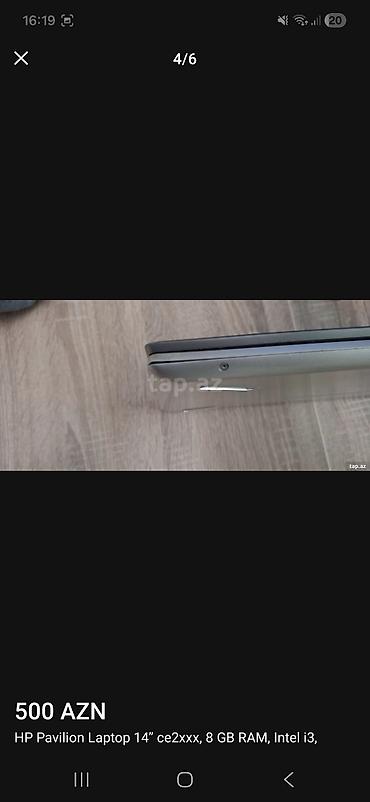 500gb ssd: Hp Pavilion laptop: yenicə profilaktika olunub. Yeni batareya və SSD — 3