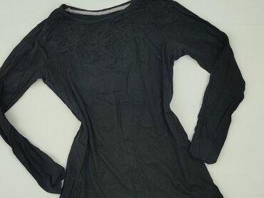 czarne eleganckie bluzki plus size: Bluzka damska, rozmiar S