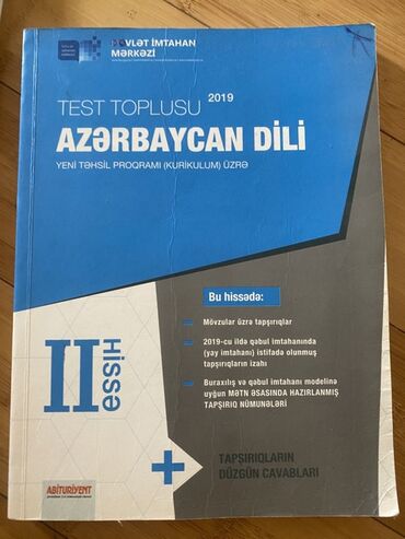 русский язык сборник тестов: 2019-cu il Azərbaycan Dili test toplusu
