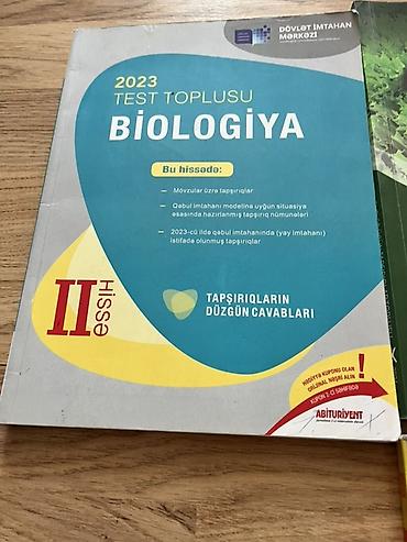 Məhsul: Abituriyentlər üçün Kimya və Biologiya test vəsaitləri paketi at lalafo.az — 6 Məhsul: Abituriyentlər üçün Kimya və Biologiya test vəsaitləri paketi — 6