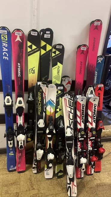 Лыжи: Для подготовленных склонов, С креплениями, Б/у — 5