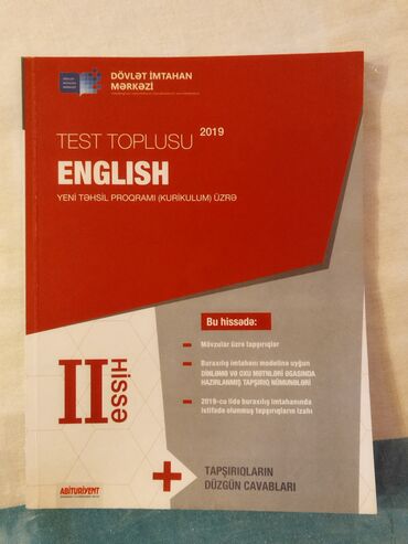 5 ci sinif ingilis dili testlerinin cavablari tqdk: Ingilis dili 2ci hisse toplu 2019cu il. Uzerinde islenmeyib, teze