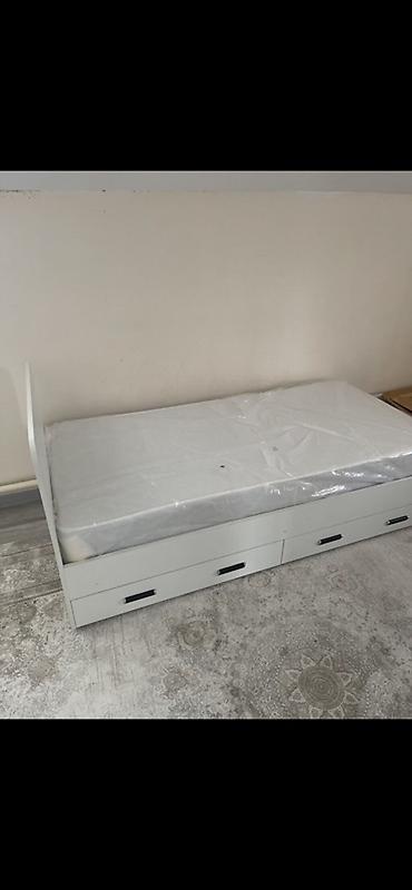 Спальные гарнитуры: Белый гарнитур для спальни/детской в современном минималистичном — 7