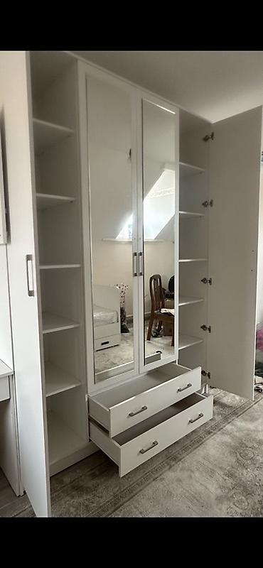 Спальные гарнитуры: Белый гарнитур для спальни/детской в современном минималистичном — 4