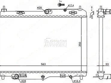 prodaj: HLADNJAK VODE 1.25 BENZINAC ZA FORD FIESTA OD 2002. DO 2008. GOD. | — 7