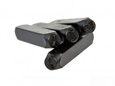 Setovi ručnog alata: Set čeličnih udarnih žigova – slova, 8 mm (A–Z + “&”), 27 delova — 1