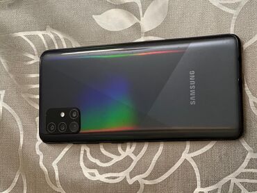 Samsung: Samsung Galaxy A51, 128 GB, rəng - Qara, Barmaq izi, İki sim kartlı, Face ID