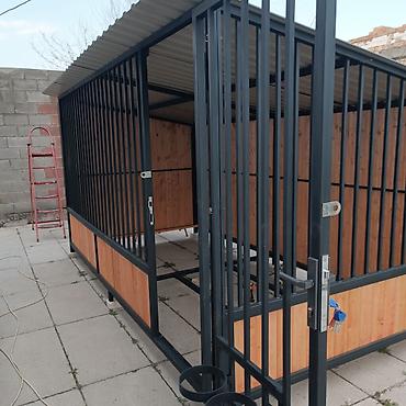 Металлические заборы: Вольер для собаки - Каркас: прочная металлическая рама с — 7