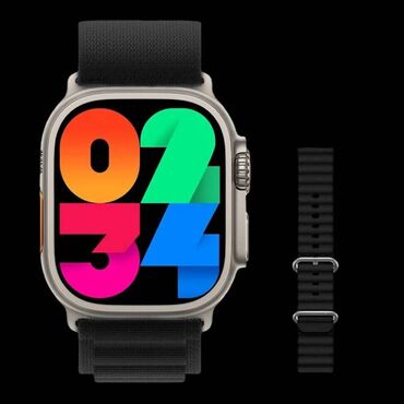bw8 ultra smartwatch: Yeni, Smart saat, rəng - Qara